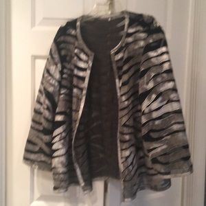 Gorgeous sheer jacket with silver detailing